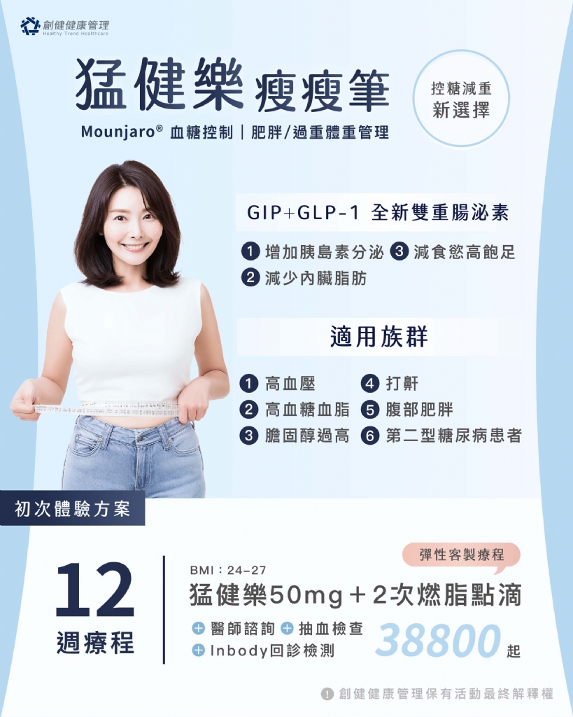 猛健樂 Mounjaro®｜控糖減重新選擇